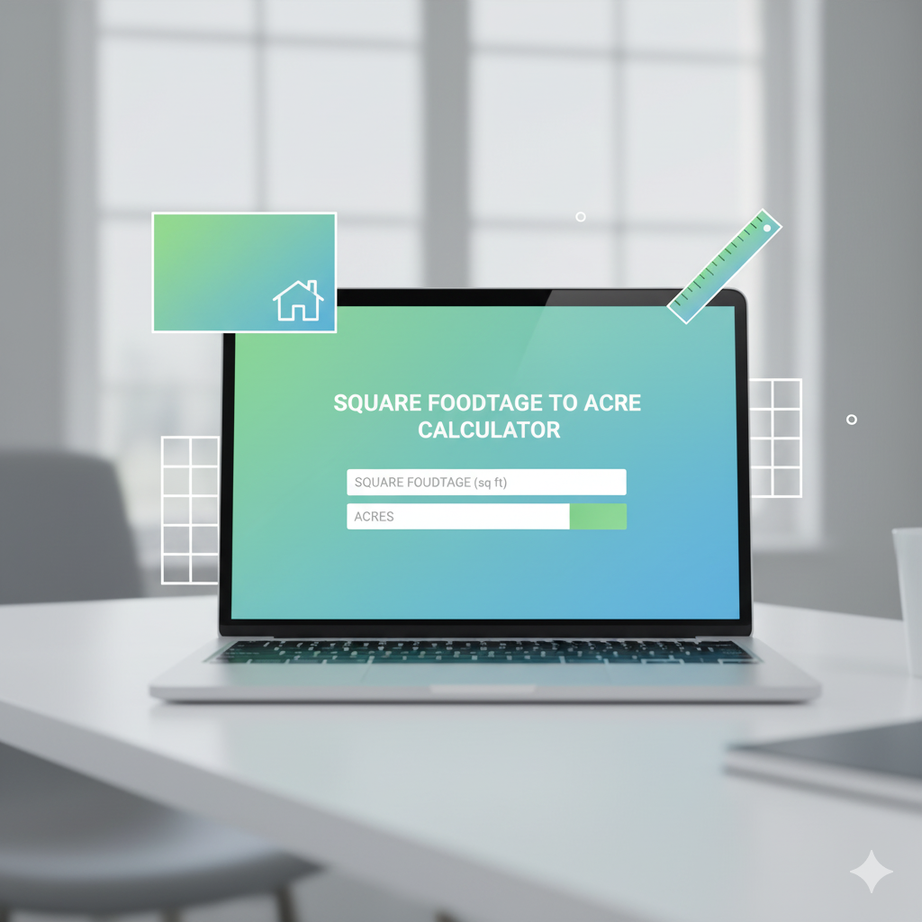 Square Footage Acre Calculator — Convert Square Feet to Acres Instantly 1 Square Footage Acre Calculator